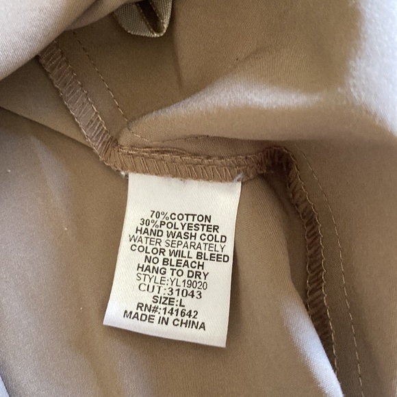 Taupe A Line MIDI Skirt with Pleats - Picture 2 of 5